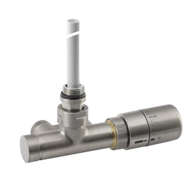 SAPHO MONO ONE termosztátos radiátor bekötőszelep, szálcsiszolt (CP2550S)