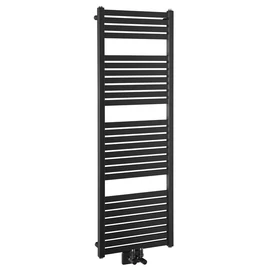 SAPHO AQUALINE TONDI fürdőszobai radiátor, középső bekötéssel, 450x1330 mm, matt fekete (DT476T)