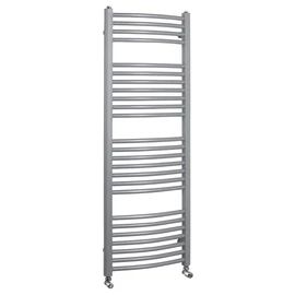 SAPHO AQUALINE ORBIT Fürdőszobai radiátor, íves, 450x1320mm, 572W, struktúrált ezüst (ILA34E)