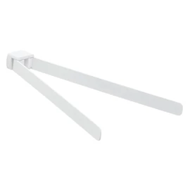 SAPHO PIRENEI mozgatható dupla törölközőtartó, 350mm, matt fehér (PI2302)