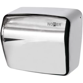 SAPHO NOFER érintésmentes elektromos kézszárító, 220-240V, 1500W, 270x240x170mm, fényes rozsdamentes acél (01251.B)