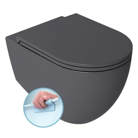 SAPHO ISVEA INFINITY RIMLESS fali WC, 36,5x53cm, antracit (10NF02001-2C)