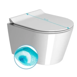 SAPHO GSI KUBE X SWIRLFLUSH fali WC, ExtraGlase, 46x35cm (941811)
