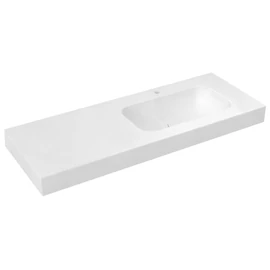 SAPHO EMICO Rockstone mosdó, jobbos, 160x50cm, matt fehér (EM160-B1R-L)