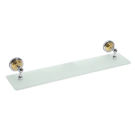 SAPHO BEMETA RETRO Üvegpolc, 600x87x120mm, arany/króm (144202248)