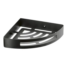 SAPHO SMART sarokpolc zuhanyzóba, 210x45x210mm, matt fekete (247914)