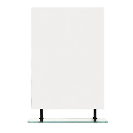 SAPHO WEGA Tükör polccal, matt fekete, 60x80cm (60092-6B)