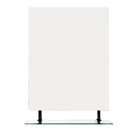 SAPHO WEGA Tükör polccal, matt fekete, 70x80cm (60092-7B)