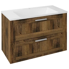 SAPHO AMIA mosdótartó szekrény, 2 fiókkal, pipererendező a felső fiókban, 89x60x45cm, Collingwood tölgy (AM090-1919)