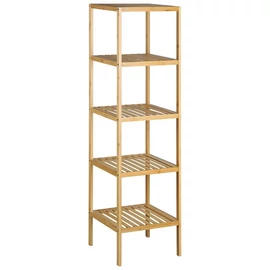 SAPHO AQUALINE BAMBUS álló polc, 5 szintes, 37x141x37cm, bambusz (BI005)