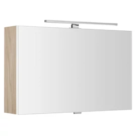 SAPHO CLOE tükrösszekrény LED világítással, 80x50x18cm, bardíni szilva (CE080-0013)