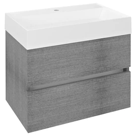 SAPHO ODETTA mosdótartó szekrény, 67x50x43,5cm, ezüst tölgy (DT070-1111)