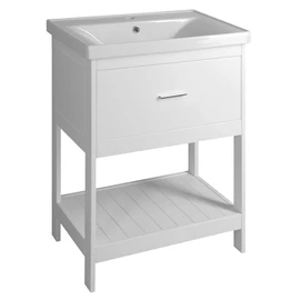 SAPHO AQUALINE ETIDE mosdótartó szekrény, alsó polccal, 61,5x85x44 cm, matt fehér (ET615)