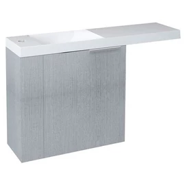 SAPHO LATUS VI mosdótartó szekrény, balos, 50x50x22cm, ezüst tölgy (LT615-1111)