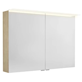 SAPHO LINEX tükrösszekrény LED világítással, 100x70x15cm, bardíni szilva (LX100-0013)