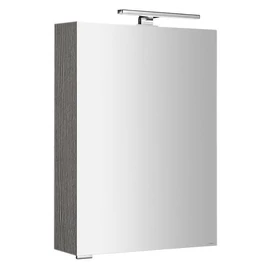 SAPHO MIRRÓ tükrösszekrény LED világítással, jobbos/balos, 50x70x16cm, ezüst tölgy (MC050-0011)