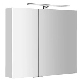 SAPHO MIRRÓ tükrösszekrény LED világítással, 80x70x16cm, fényes fehér (MC080-0030)