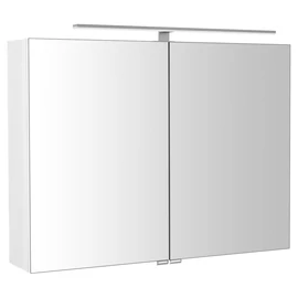 SAPHO RIWA tükrösszekrény LED világítással, 81x70x17cm, fényes fehér (RIW080-0030)