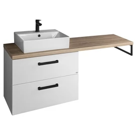 SAPHO AQUALINE VEGA bútorszett, csaptelep nélkül, 144,5x71,4x45cm, fehér (VG083-02)