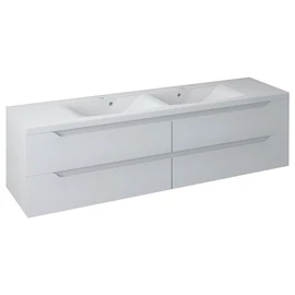 SAPHO WAVE II mosdótartó szekrény, 4 fiókkal, pipererendezővel, 180x50x48cm, fehér (WA180-3030)