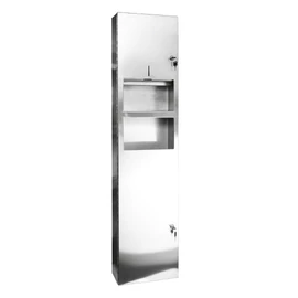 SAPHO BEMETA HOTEL Fali törölközőtartó szemetessel, 310x1225x155mm, polírozott (113103052)