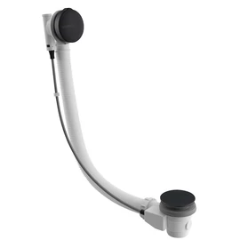 SAPHO POLYSAN kád le- és túlfolyó, automata, 975mm, dugó átm:72mm, matt fekete (71682B)