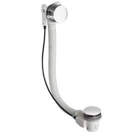 SAPHO POLYSAN kád le- és túlfolyó, kádtöltővel, automata, 975mm, dugó átm:72mm, matt fekete (71686)