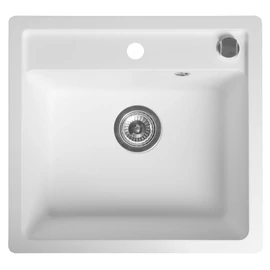 SAPHO Gránit mosogató, egymedencés, 53x50cm, fehér (GR1031)