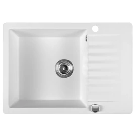 SAPHO Gránit mosogató, egymedencés, 71x50cm, fehér (GR6531)
