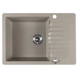 SAPHO Gránit mosogató, egymedencés, 71x50cm, beige (GR6532)