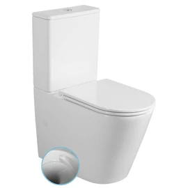 Sapho AVIS VORTEX RIMLESS monoblokkos WC, alsó/hátsó kifolyású, ülőke nélkül (PC106V)