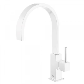 Tres Top-Tres egykaros mosogatócsaptelep téglalap alakú perlátorral matt fehér 030498BM