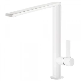 Tres Class-Tres egykaros mosogatócsaptelep 34 x 9 mm-es kifolyóval matt fehér 20548601BM