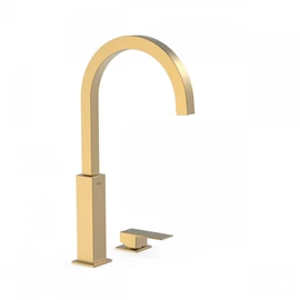 Tres Cuadro Exclusive pultba építhető egykaros mosdócsaptelep matt arany 00610504OM