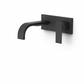 Tres Cuadro Exclusive egykaros fali mosdócsaptelep 180 mm-es kifolyóval matt fekete 00630011NM