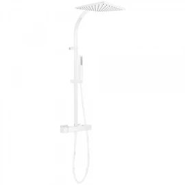 Tres Cuadro Exclusive falon kívüli termosztátos zuhanyrendszer matt fehér 00739502BM