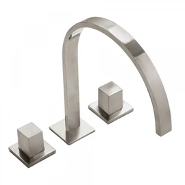 Tres Cuadro Exclusive pultba építhető két fogantyús mosdócsaptelep acél 00810501AC