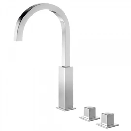 Tres Cuadro-Tres pultba építhető dupla fogantyús szabadon álló mosdócsaptelep 00810504