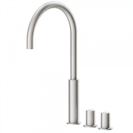 Tres Study Exclusive pultba építhető két fogantyús mosdócsaptelep acél 06110502AC