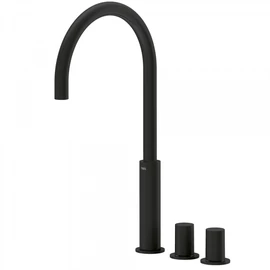 Tres Study Exclusive pultba építhető két fogantyús mosdócsaptelep matt fekete 06110502NM