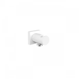 Tres kézi zuhany fali tartó vízbemenettel matt fehér 06118201BM