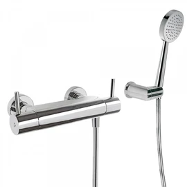 Tres falon kívüli termosztátos zuhanycsaptelep fogyatékkal élők számára is alkalmas, kézi zuhannyal 09096401