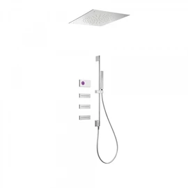 Tres Shower Technology falba építhető elektronikus termosztátos zuhanyrendszer 09286311