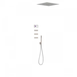 Tres Shower Technology falba építhető elektronikus termosztátos zuhanyrendszer acél 09286312AC