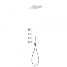 Tres Shower Technology falba építhető elektronikus termosztátos zuhanyrendszer 09286313