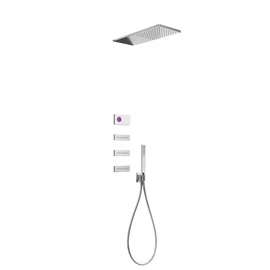 Tres Shower Technology falba építhető elektronikus termosztátos zuhanyrendszer 09286314