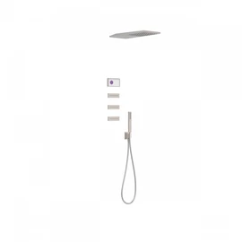 Tres Shower Technology falba építhető elektronikus termosztátos zuhanyrendszer acél 09286314AC