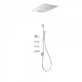 Tres Shower Technology falba építhető elektronikus termosztátos zuhanyrendszer 09286403