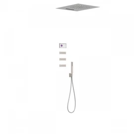 Tres Shower Technology falba építhető elektronikus termosztátos zuhanyrendszer acél 09286404AC