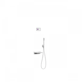 Tres Shower Technology falba építhető elektronikus termosztátos zuhanyszett kádkifolyóval matt fehér 09286553BM